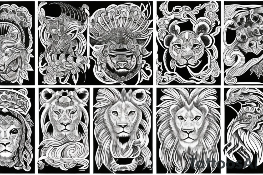 lion god tattoo idea