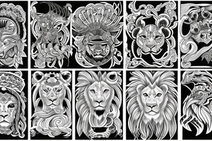 lion god tattoo idea
