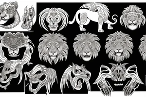 lion god tattoo idea