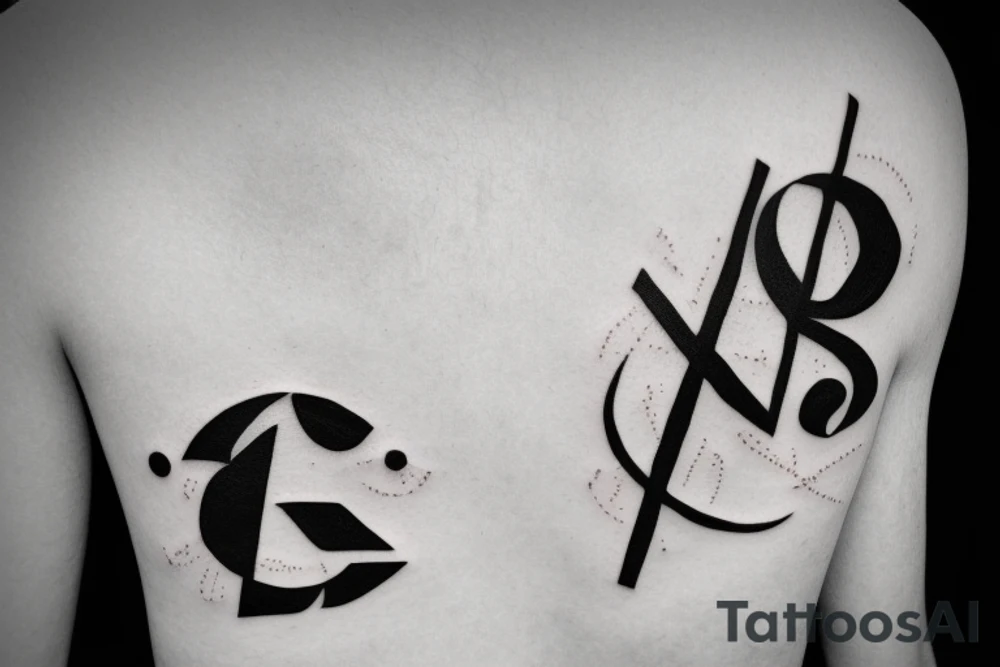 XV letter tattoo idea