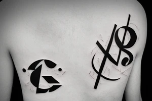 XV letter tattoo idea
