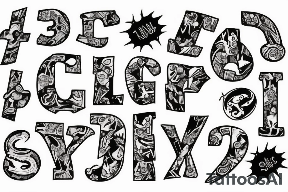 XV letter tattoo idea