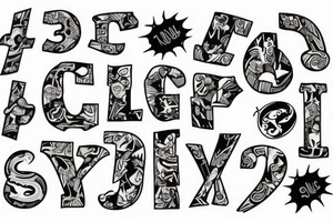 XV letter tattoo idea