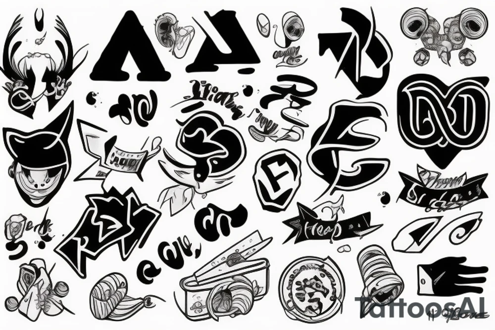 XV letter tattoo idea