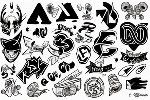 XV letter tattoo idea