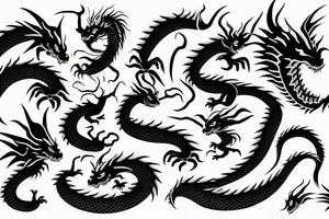 dragon rising tattoo idea