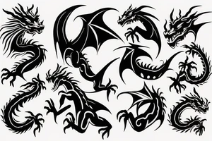 dragon rising tattoo idea