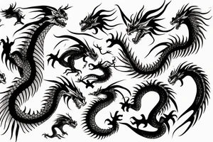dragon rising tattoo idea