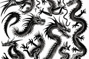 dragon rising tattoo idea