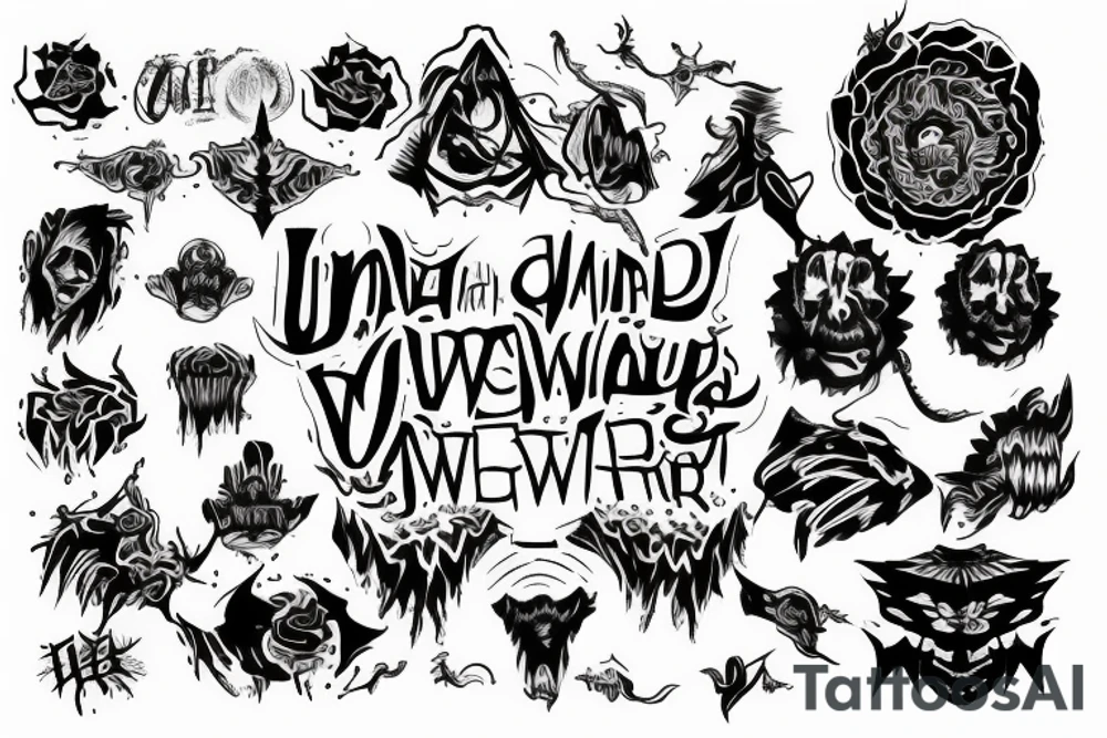unlimited power mantra tattoo idea