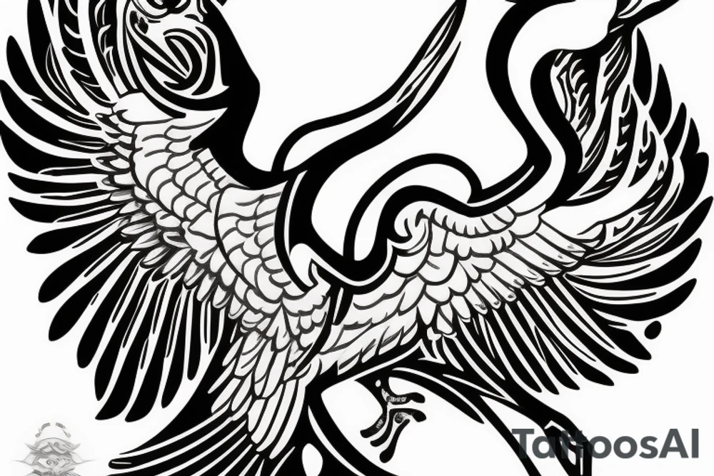 egyptian eagle tattoo idea