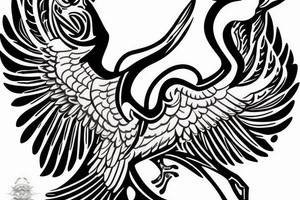 egyptian eagle tattoo idea