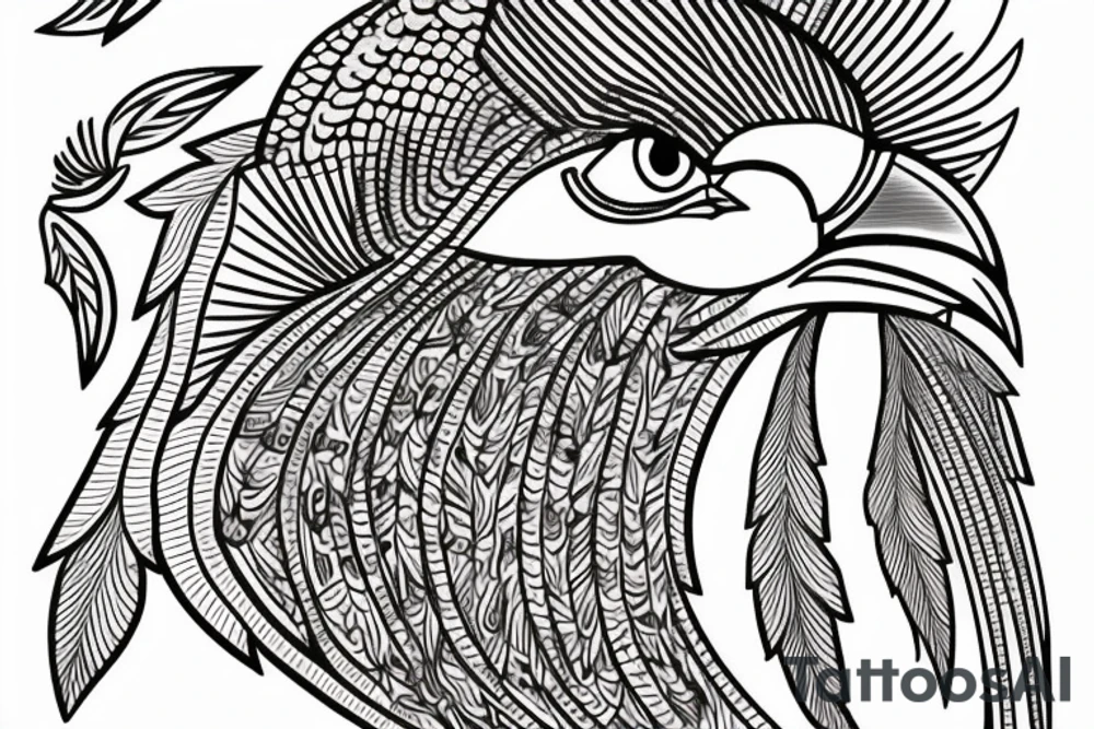 egyptian eagle tattoo idea