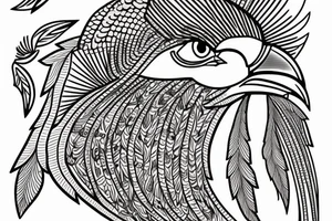 egyptian eagle tattoo idea