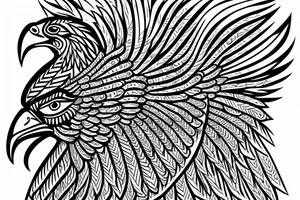 egyptian eagle tattoo idea
