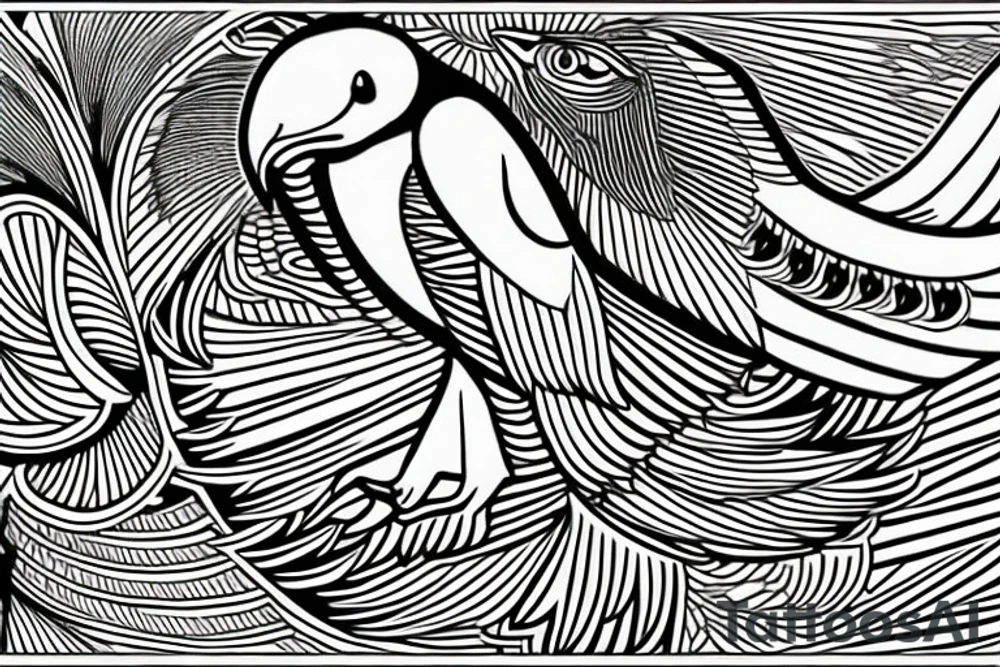 egyptian eagle tattoo idea