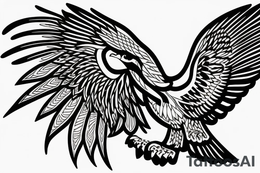 egyptian eagle tattoo idea