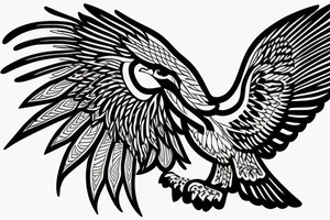 egyptian eagle tattoo idea