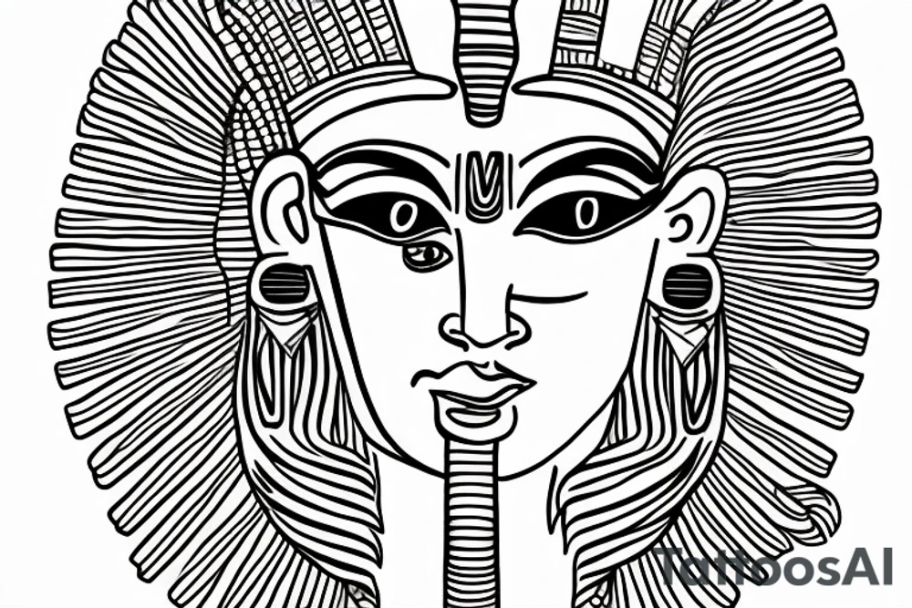 egyptian sun god amun ra (muscular)- tattoo idea