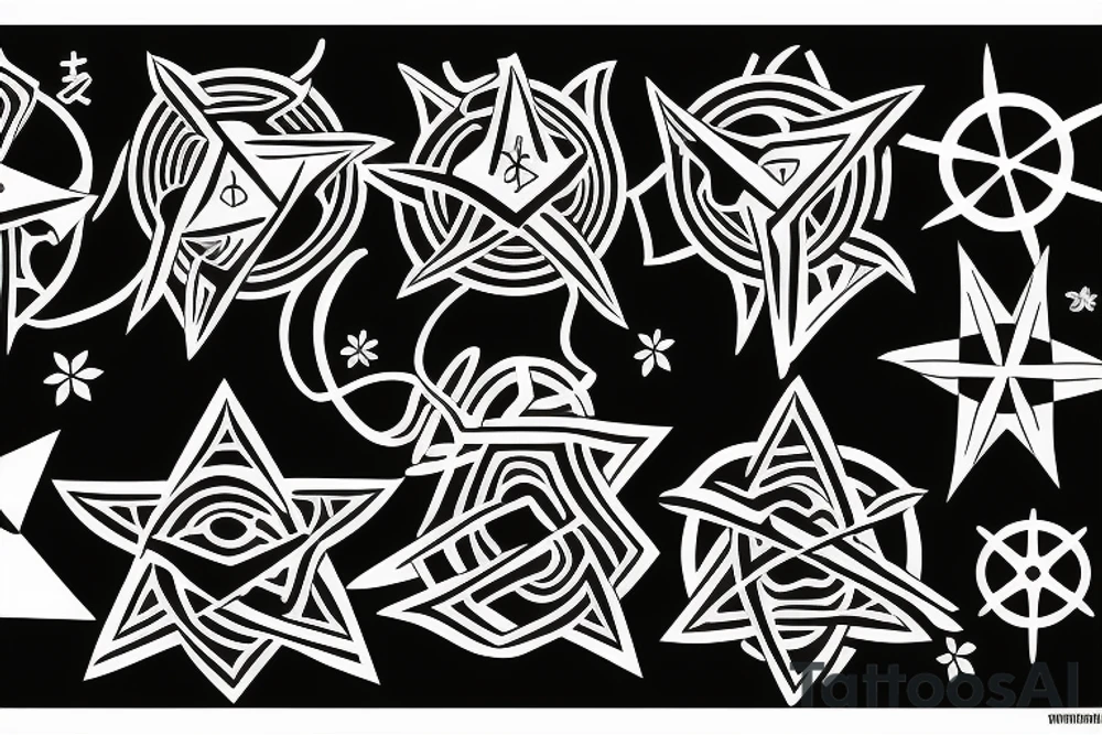 shuriken (symmetrical) tattoo idea