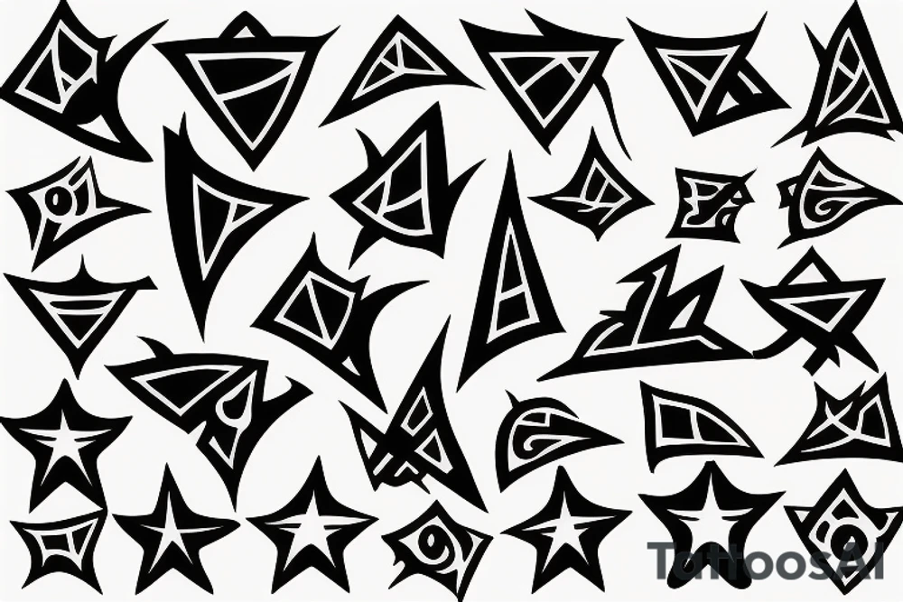 shuriken fire tattoo idea