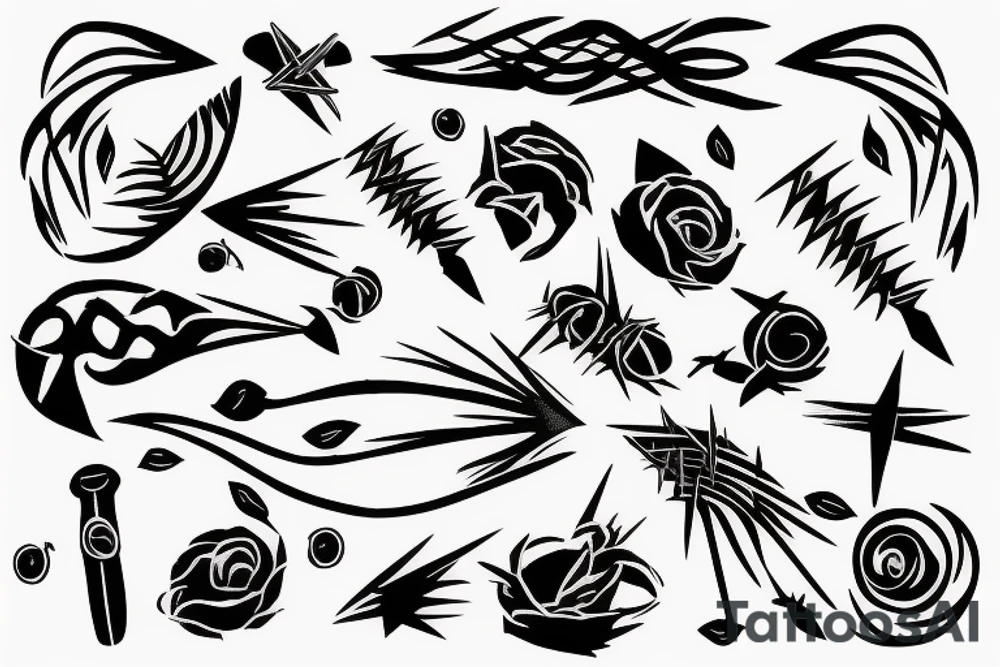 barbed wire tattoo idea