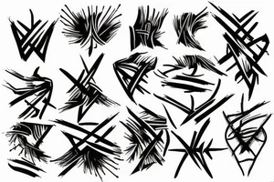 barbed wire tattoo idea