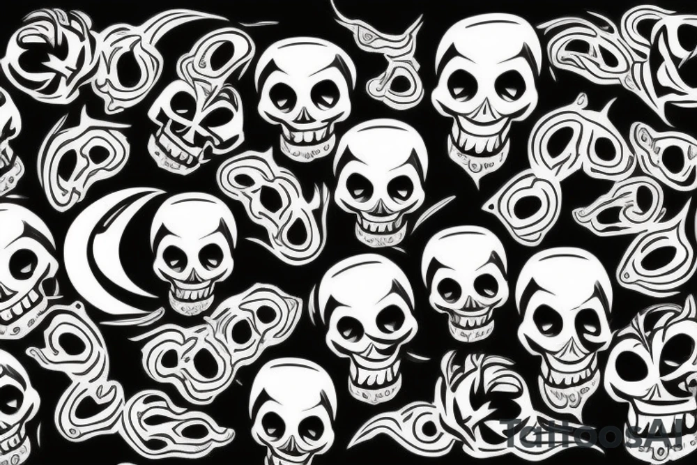 skull tattoo idea