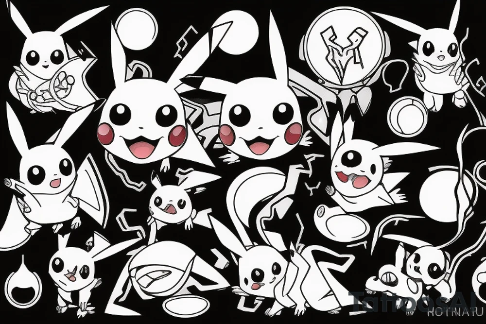 Pikachu venom tattoo idea