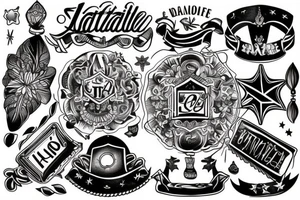 Un tatouage Un represente l'Italie la famille le voyage tattoo idea