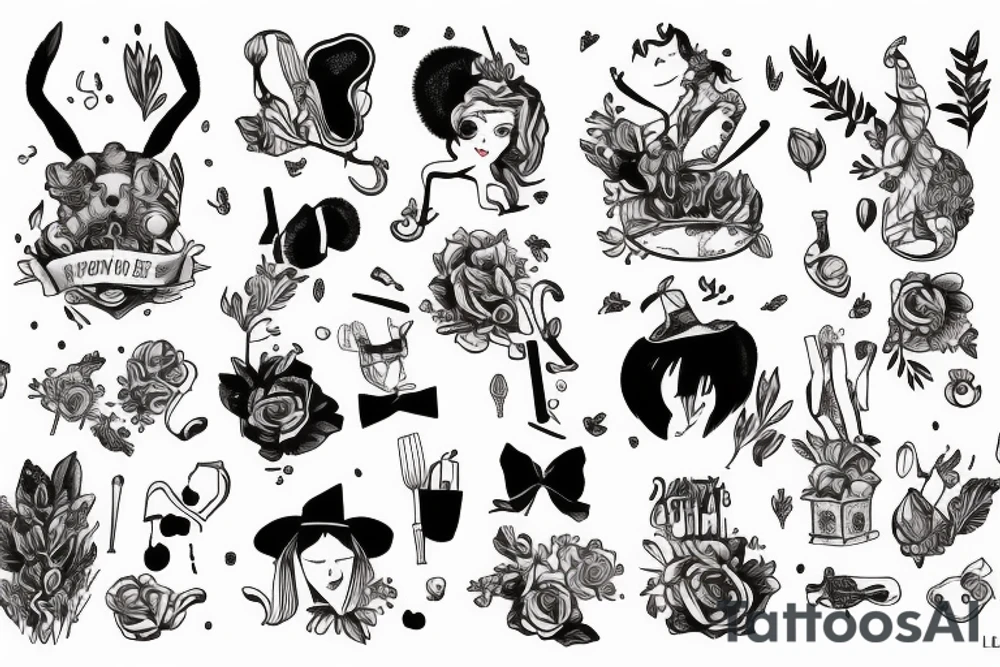 Le chapelier fou de Alice au pays des merveilles tattoo idea