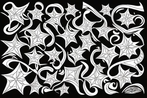 digital ornament tattoo idea