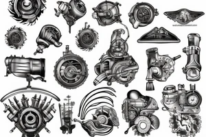 two stroke engine tattoo idea