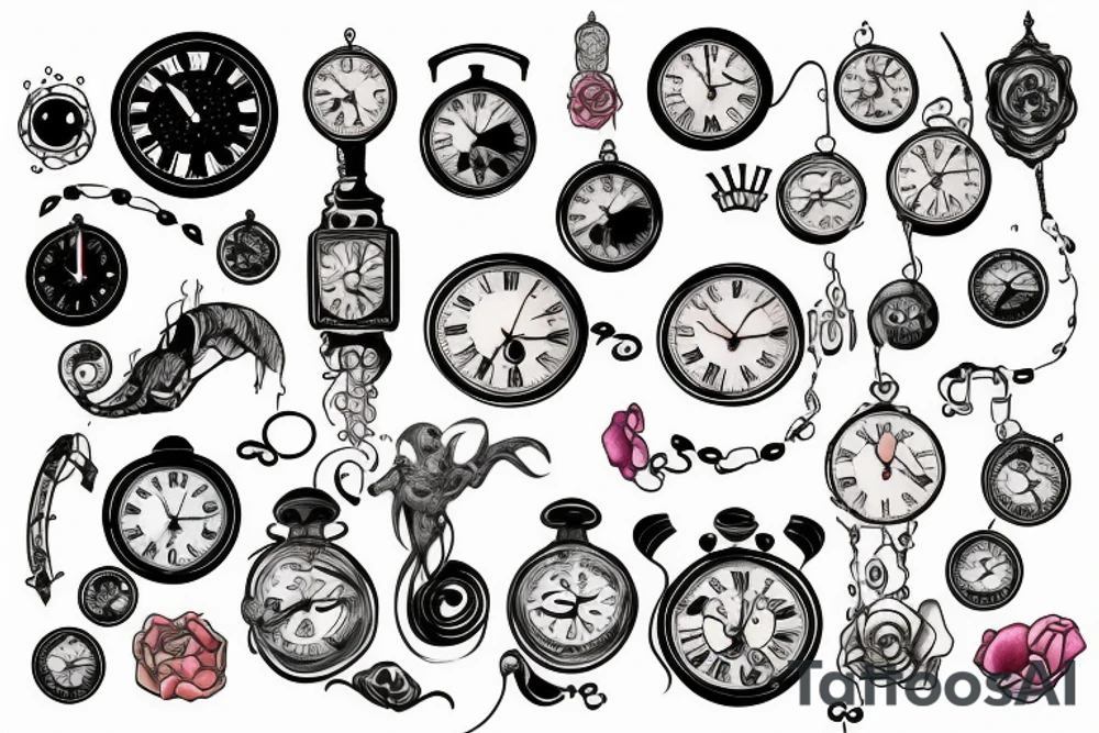 clock tattoo idea
