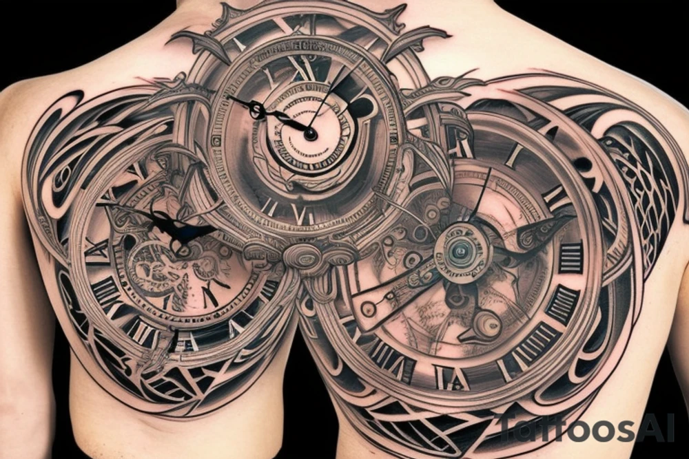 clock tattoo idea