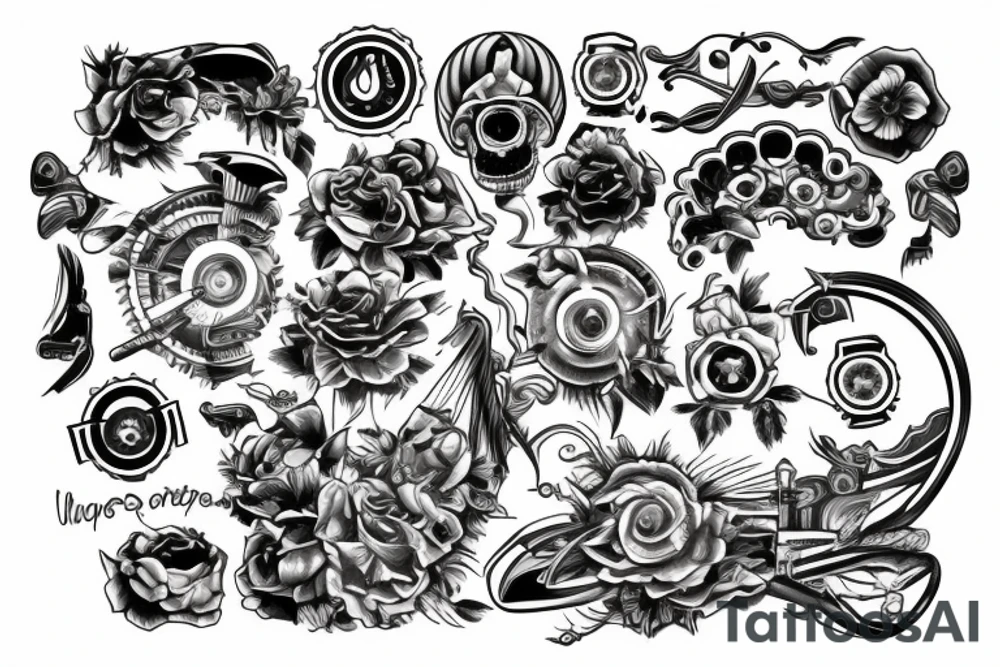 engine tattoo idea