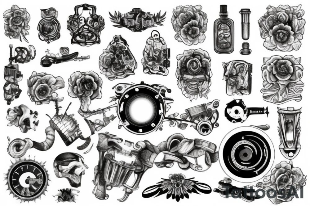 engine tattoo idea