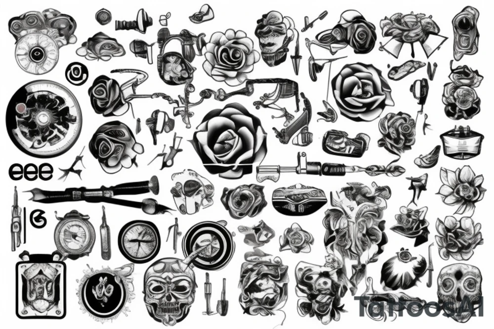 engine tattoo idea