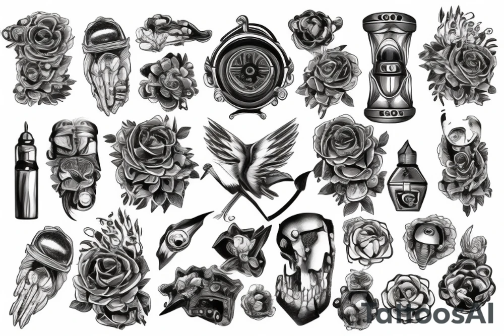 engine tattoo idea