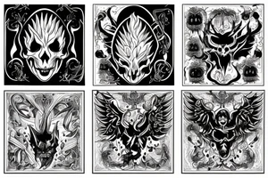 burning witch tattoo idea