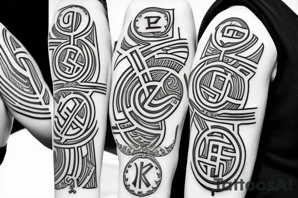 german ss runes tattoo idea