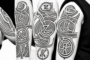 german ss runes tattoo idea
