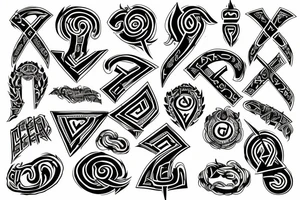 german ss runes tattoo idea