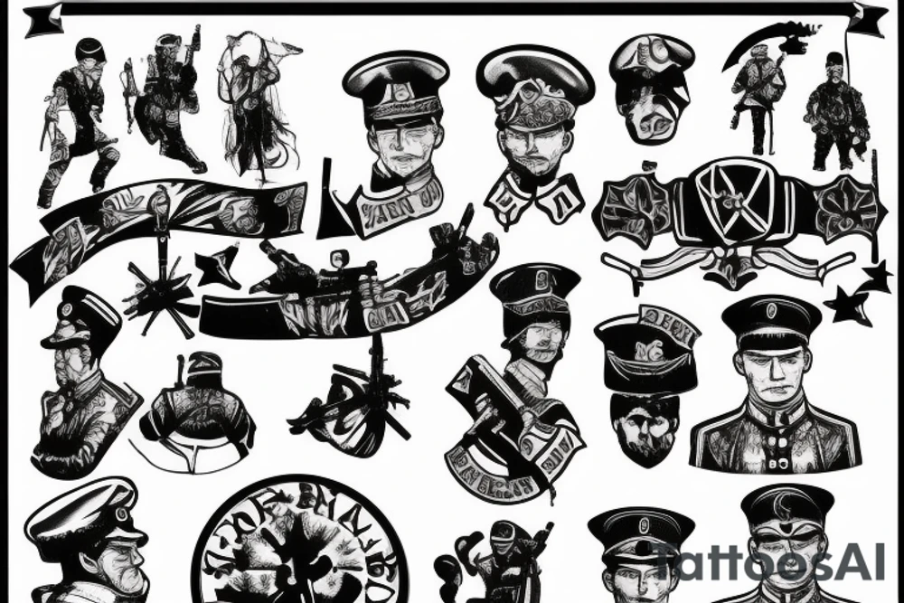 german army solider war tattoo idea