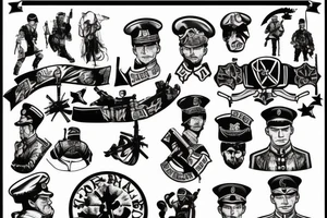 german army solider war tattoo idea