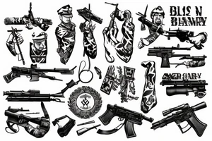 german army solider war weapon tattoo idea
