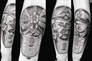 german army solider war weapon tattoo idea