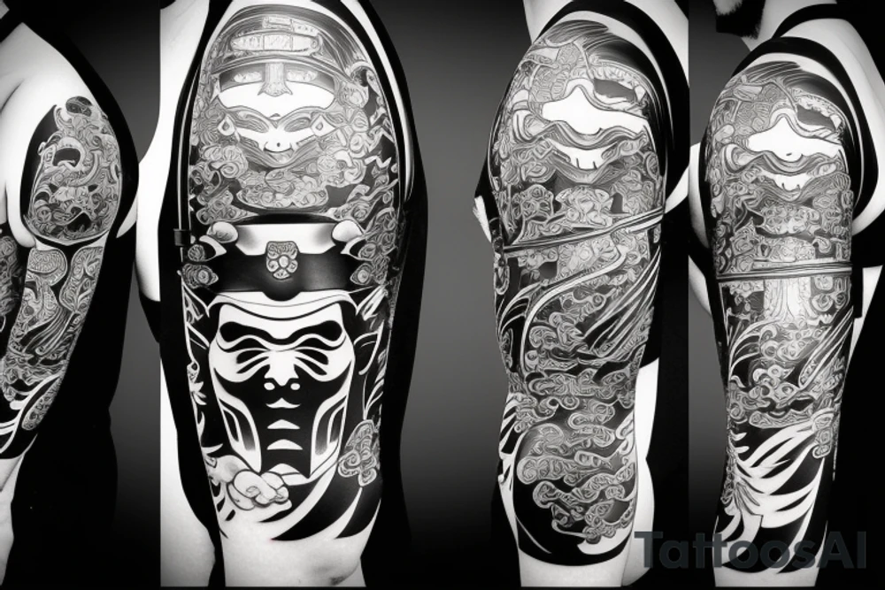 katana japanese samurai tattoo idea