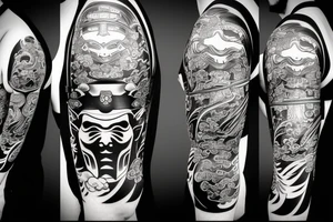 katana japanese samurai tattoo idea