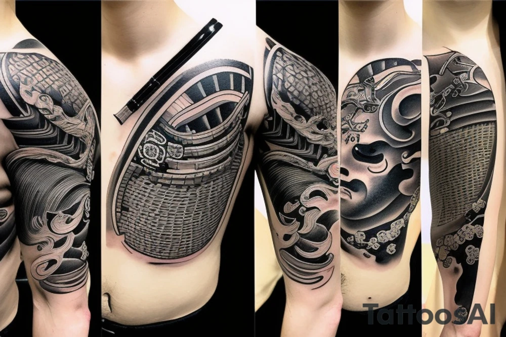 katana japanese samurai tattoo idea
